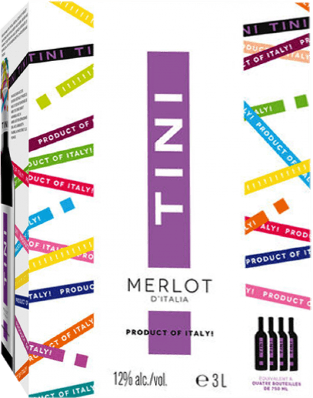 12,95 € 免费送货 | 红葡萄酒 Caviro 意大利 Merlot — 梅洛 Bag in Box — 盒中袋 3 L