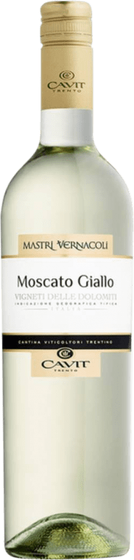 7,95 € 送料無料 | 白ワイン Cavit Giallo MV Goldmuskateller I.G.T. Vigneti delle Dolomiti トレンティーノ イタリア Muscat ボトル 75 cl