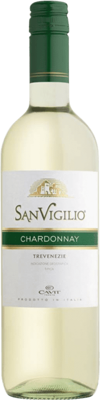 9,95 € Бесплатная доставка | Белое вино Cavit San Vigilio I.G.T. Trevenezie Венето Италия Chardonnay бутылка 75 cl