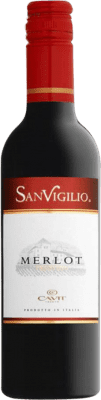 4,95 € Free Shipping | Red wine Cavit San Vigilio I.G.T. Trevenezie Veneto Italy Merlot Half Bottle 37 cl