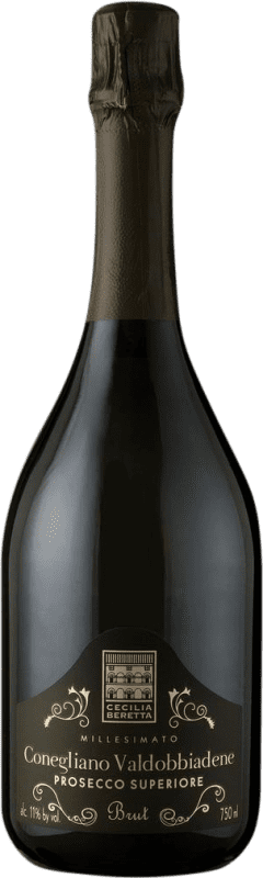 19,95 € 免费送货 | 白起泡酒 Cecilia Beretta 香槟 D.O.C.G. Prosecco di Conegliano-Valdobbiadene 弗留利 - 威尼斯朱利亚 意大利 Glera 瓶子 75 cl