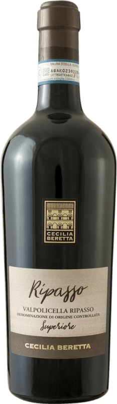 16,95 € Envío gratis | Vino tinto Cecilia Beretta Superiore D.O.C. Valpolicella Ripasso Venecia Italia Nebbiolo, Corvina, Molinara Botella 75 cl