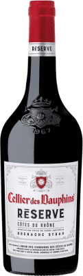 8,95 € 免费送货 | 红葡萄酒 Cellier des Dauphins 珍藏 A.O.C. Côtes du Rhône 罗纳 法国 Syrah — 西拉, Garnacha — 歌海娜 75 cl