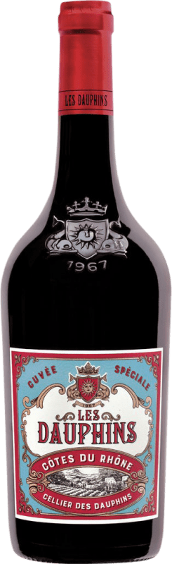 7,95 € Бесплатная доставка | Красное вино Cellier des Dauphins Rouge A.O.C. Côtes du Rhône Рона Франция Grenache, Nebbiolo, Mourvèdre бутылка 75 cl