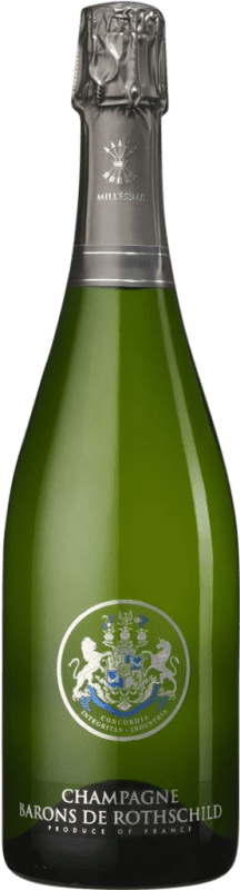 91,95 € Бесплатная доставка | Белое игристое вино Barons de Rothschild Brut — брют A.O.C. Champagne шампанское Франция Бутылка 75 cl
