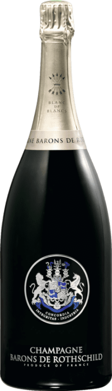 815,95 € 送料無料 | 白スパークリングワイン Barons de Rothschild Blanc de Blancs Brut A.O.C. Champagne シャンパン フランス Chardonnay ボトル Jéroboam-ダブルマグナム 3 L