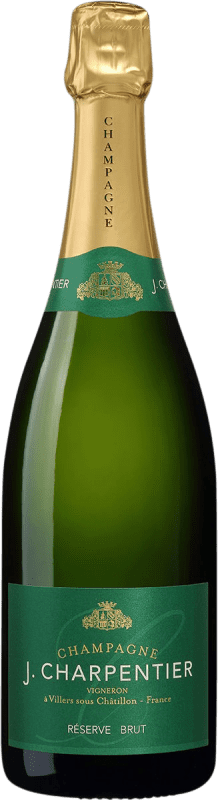 123,95 € Бесплатная доставка | Белое игристое вино J. Charpentier Brut — брют Резерва A.O.C. Champagne шампанское Франция Nebbiolo — Неббиоло, Pinot Meunier — Пино Менье Бутылка Магнум 1,5 L