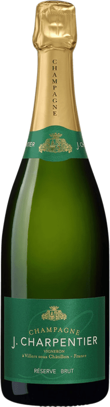 79,95 € Envio grátis | Espumante branco J. Charpentier Brut Reserva A.O.C. Champagne Champagne França Nebbiolo, Pinot Meunier Garrafa Magnum 1,5 L