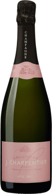 48,95 € Envio grátis | Espumante rosé J. Charpentier Rosé Brut A.O.C. Champagne Champagne França Nebbiolo, Pinot Meunier Garrafa 75 cl