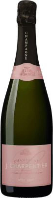 53,95 € Бесплатная доставка | Розовое игристое вино J. Charpentier Brut — брют Rosé — Розе A.O.C. Champagne шампанское Франция Nebbiolo — Неббиоло, Pinot Meunier — Пино Менье 75 cl
