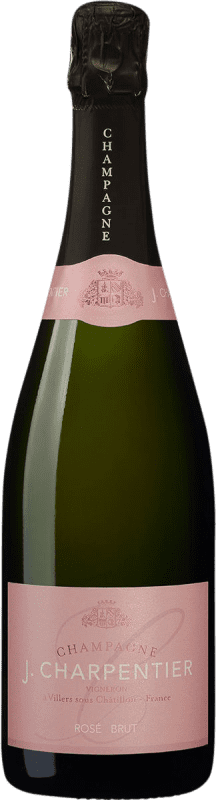 48,95 € 送料無料 | ロゼスパークリングワイン J. Charpentier Rosé Brut A.O.C. Champagne シャンパン フランス Nebbiolo, Pinot Meunier ボトル 75 cl