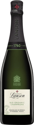78,95 € Spedizione Gratuita | Spumante Bianco Lanson Brut Green — Edizione Verde A.O.C. Champagne champagne Francia Pinot Nero, Chardonnay, Pinot Meunier Organic — Bio 75 cl