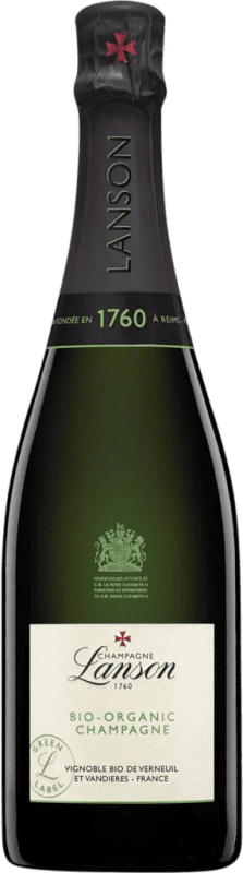 78,95 € Spedizione Gratuita | Spumante Bianco Lanson Brut Green — Edizione Verde A.O.C. Champagne champagne Francia Pinot Nero, Chardonnay, Pinot Meunier Organic — Bio 75 cl