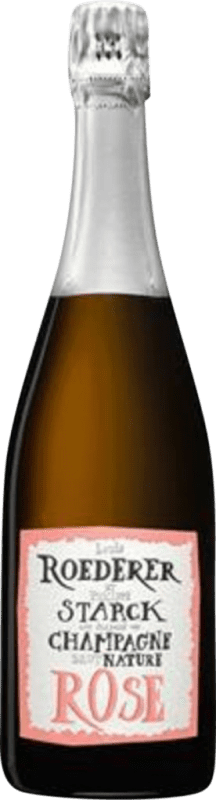 121,95 € Envio grátis | Espumante rosé Louis Roederer Rosé Brut Nature A.O.C. Champagne Champagne França Pinot Preto, Chardonnay, Pinot Meunier Garrafa 75 cl