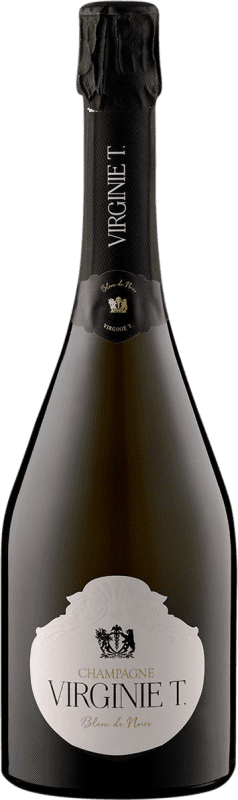 99,95 € Бесплатная доставка | Белое игристое Virginie Taittinger Blanc des Noirs Экстра-Брут A.O.C. Champagne Сицилия Франция Pinot Black, Nebbiolo бутылка 75 cl