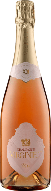 69,95 € 送料無料 | ロゼのスパークリングワイン Virginie Taittinger Seco — 辛口 Rosé — ロゼ A.O.C. Champagne シャンパン フランス Nebbiolo — ネッビオーロ, Chardonnay — シャルドネ, Pinot Meunier — ピノ・ムニエ ボトル 75 cl