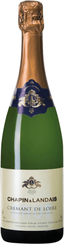 12,95 € Envoi gratuit | Vin Mousseux Blanc Chapin & Landais Brut A.O.C. Crémant de Loire Loire France Bouteille 75 cl