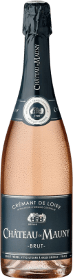 16,95 € 免费送货 | 玫瑰气泡酒 Château de Mauny Rose 香槟 A.O.C. Crémant de Loire 卢瓦尔河 法国 Chardonnay, Grolleau 瓶子 75 cl