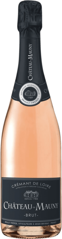 14,95 € Бесплатная доставка | Розовое игристое Château de Mauny Rose брют A.O.C. Crémant de Loire Луара Франция Chardonnay, Grolleau бутылка 75 cl