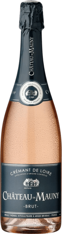 21,95 € Spedizione Gratuita | Spumante Rosato Château de Mauny Brut Rosé — Rosato A.O.C. Crémant de Loire Loire Francia Chardonnay, Grolleau 75 cl