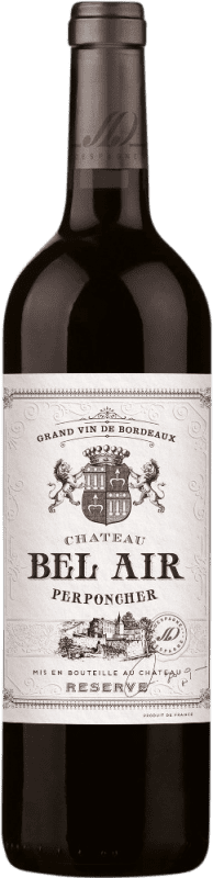 18,95 € 免费送货 | 红酒 Château Bel Air Perponcher Rouge 预订 A.O.C. Bordeaux 波尔多 法国 Merlot, Cabernet Sauvignon, Cabernet Franc 瓶子 75 cl