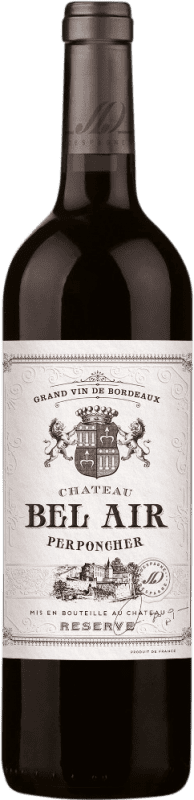 15,95 € Kostenloser Versand | Rotwein Château Bel Air Perponcher Reserve — Gereift A.O.C. Bordeaux Bordeaux Frankreich Merlot, Cabernet Sauvignon, Cabernet Franc Flasche 75 cl
