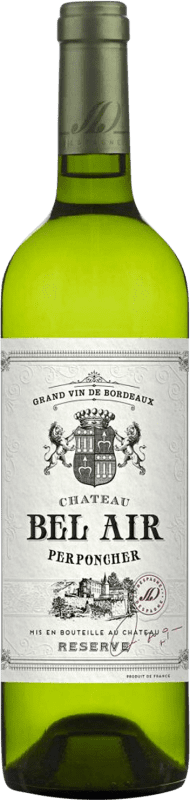 16,95 € Spedizione Gratuita | Vino Bianco Château Bel Air Perponcher Riserva A.O.C. Bordeaux bordò Francia Sauvignon Bottiglia 75 cl