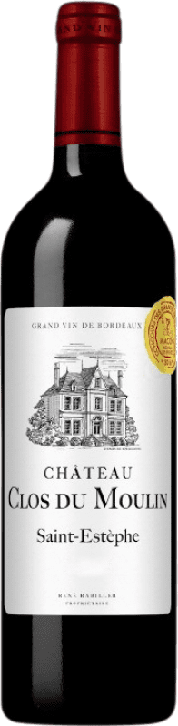 29,95 € 免费送货 | 红葡萄酒 Château Clos du Moulin A.O.C. Saint-Estèphe 波尔多 法国 Merlot — 梅洛, Cabernet Sauvignon — 赤霞珠 瓶装 75 cl 不含酒精