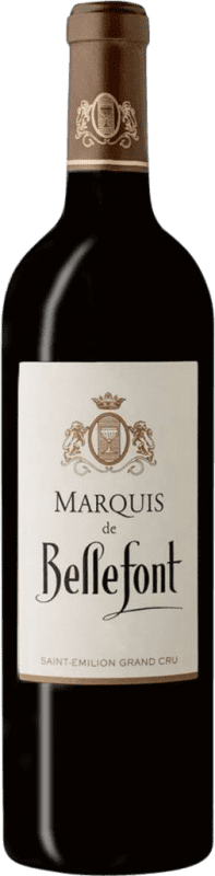 27,95 € Envío gratis | Vino tinto Château Bellefont-Belcier Marquis de Bellefont A.O.C. Saint-Émilion Grand Cru Burdeos Francia Merlot, Cabernet Franc Botella 75 cl