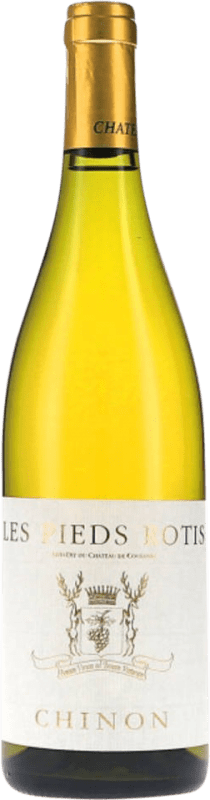 26,95 € Бесплатная доставка | Белое вино Château de Coulaine Touraine Les Pieds Rôtis A.O.C. Chinon Луара Франция Chenin White бутылка 75 cl