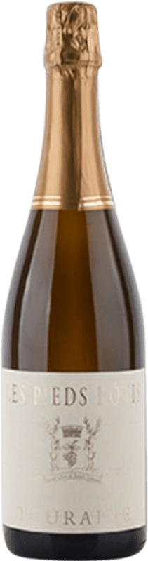 16,95 € Free Shipping | White Sparkling Wine Château de Coulaine Les Pieds Rôtis Pét-Nat Pétillant Naturel — Naturally Sparkling A.O.C. Touraine Loire France Chenin 75 cl