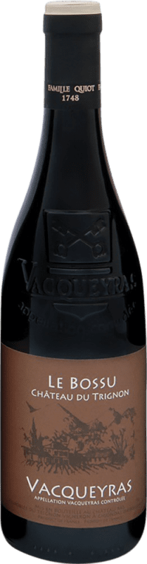 32,95 € 免费送货 | 红葡萄酒 Château du Trignon Le Bossu A.O.C. Vacqueyras 罗纳 法国 Garnacha — 歌海娜, Nebbiolo — 内比奥罗 75 cl