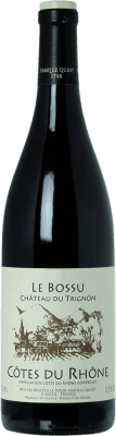 18,95 € Бесплатная доставка | Красное вино Château du Trignon A.O.C. Côtes du Rhône Рона Франция Garnacha — Гренаш, Nebbiolo — Неббиоло, Mourvèdre — Мурведр 75 cl