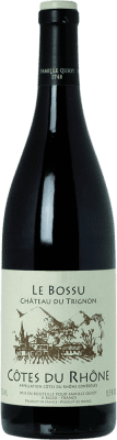 16,95 € Free Shipping | Red wine Château du Trignon A.O.C. Côtes du Rhône Rhône France Grenache, Nebbiolo, Mourvèdre Bottle 75 cl