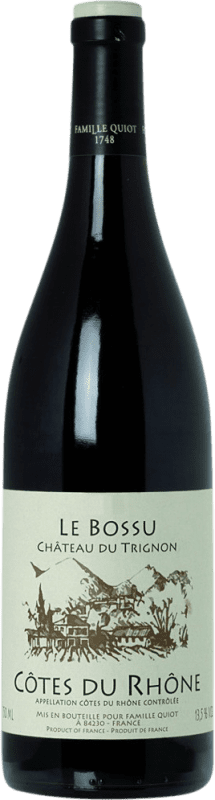 16,95 € Бесплатная доставка | Красное вино Château du Trignon A.O.C. Côtes du Rhône Рона Франция Grenache, Nebbiolo, Mourvèdre бутылка 75 cl