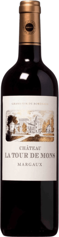 46,95 € 免费送货 | 红酒 Château La Tour de Mons A.O.C. Bordeaux 波尔多 法国 Merlot, Cabernet Sauvignon, Cabernet Franc, Petit Verdot 瓶子 75 cl