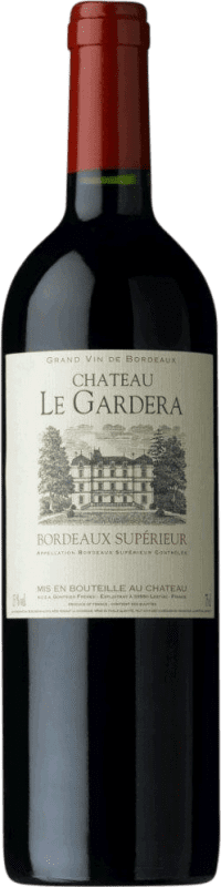 14,95 € Envío gratis | Vino Tinto Château le Gardera Supérieur — Superior A.O.C. Bordeaux Burdeos Francia Merlot, Cabernet Sauvignon Botella 75 cl