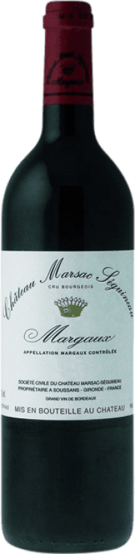 45,95 € Envío gratis | Vino tinto Château Marsac Seguineau A.O.C. Margaux Burdeos Francia Merlot, Cabernet Sauvignon, Cabernet Franc Botella 75 cl