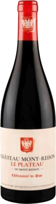 181,95 € 免费送货 | 红酒 Château Mont-Redon Le Plateau Rouge A.O.C. Châteauneuf-du-Pape 罗纳 法国 Grenache Tintorera, Nebbiolo 瓶子 75 cl