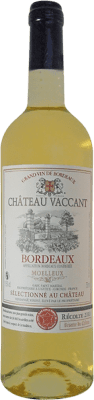 9,95 € Envio grátis | Vinho branco Château Vaccant Moelleux A.O.C. Bordeaux Bordeaux França Nebbiolo, Sémillon Garrafa 75 cl