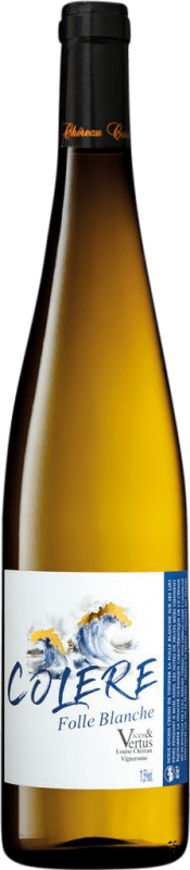 13,95 € Free Shipping | White Wine Chéreau Carré Colère Folle Blanche Vices Vertus Loire France Follec Bottle 75 cl Alcohol-Free