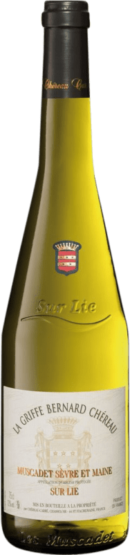 12,95 € 免费送货 | 白酒 Chéreau Carré La Griffe Bernard Chereau sur Lie A.O.C. Muscadet-Sèvre et Maine 卢瓦尔河 法国 Melon de Bourgogne 瓶子 75 cl