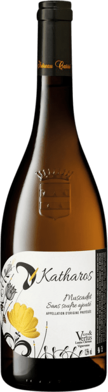 16,95 € Бесплатная доставка | Белое вино Chéreau Carré Katharos A.O.C. Crémant de Loire Луара Франция Melon de Bourgogne бутылка 75 cl