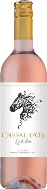 6,95 € Kostenloser Versand | Rosé-Wein Cheval d'Or Rosé Frankreich Syrah Flasche 75 cl