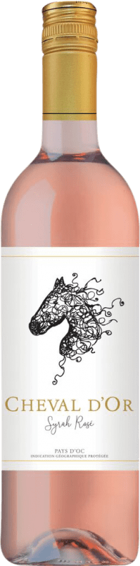 6,95 € Envio grátis | Vinho Rosé Cheval d'Or Rosé França Syrah 75 cl