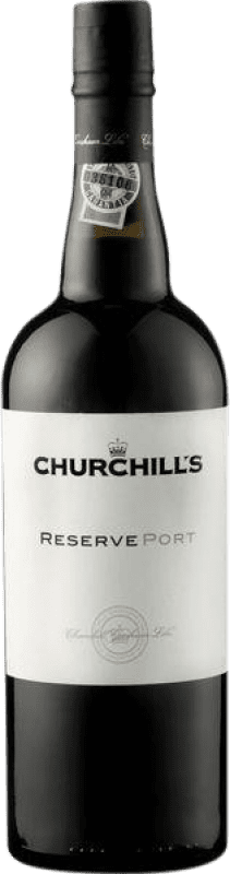 27,95 € Free Shipping | Fortified Wine Churchill's Reserve — Aged I.G. Porto Porto Portugal Nebbiolo, Touriga Nacional, Tinta Roriz, Tinta Barroca 75 cl