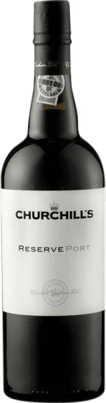 16,95 € Free Shipping | Fortified wine Churchill's Reserve I.G. Porto Porto Portugal Nebbiolo, Touriga Nacional, Tinta Roriz, Tinta Barroca Bottle 75 cl