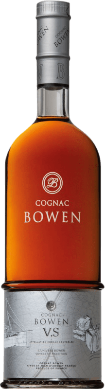 73,95 € Kostenloser Versand | Cognac Bowen VS A.O.C. Cognac Frankreich Follec Weiß, Ugni Blanco, Colombard 3 Jahre Flasche 70 cl