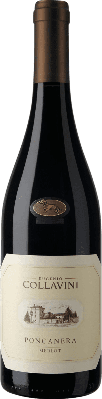 16,95 € Free Shipping | Red wine Collavini Poncanera I.G.T. Friuli-Venezia Giulia Veneto Italy Merlot Bottle 75 cl