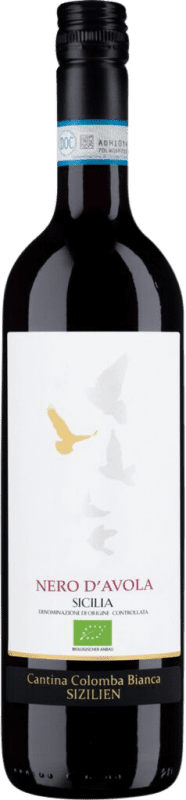 10,95 € 免费送货 | 红酒 Colomba Bianca D.O.C. Sicilia 西西里岛 意大利 Nero d'Avola 瓶子 75 cl